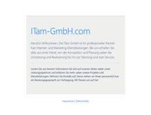 Tablet Screenshot of itam-gmbh.com
